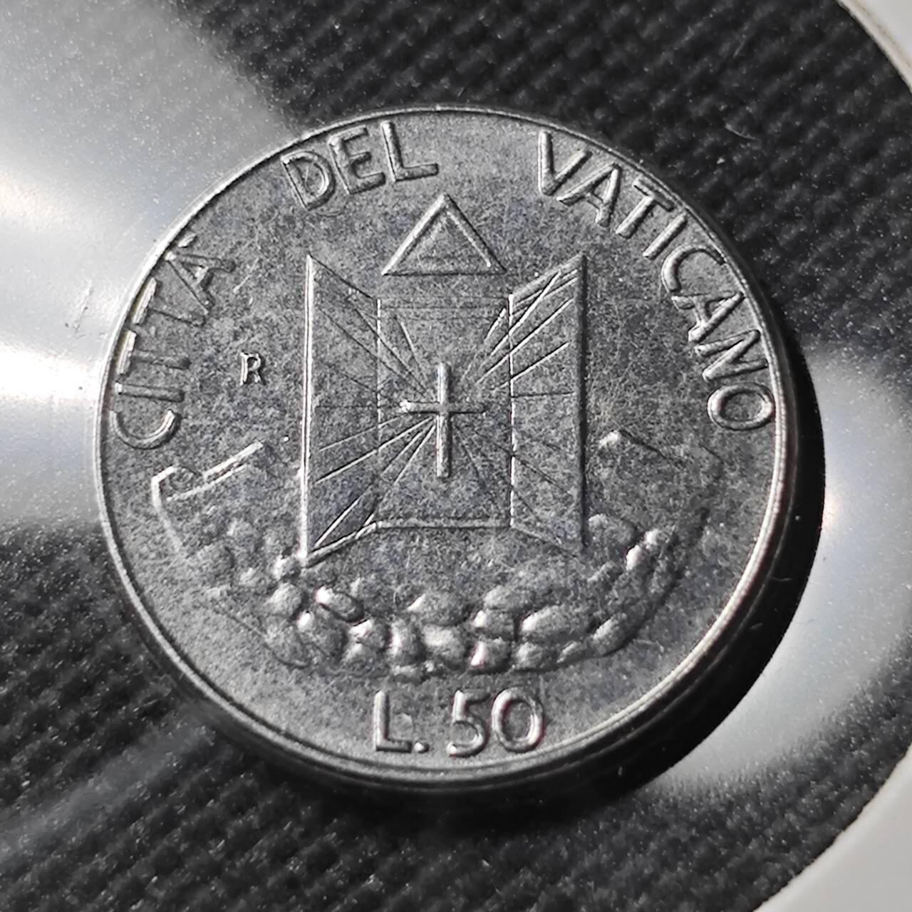 KK钱币收藏小铺  第390期  2月预留时间 周末发货  梵蒂冈50里拉