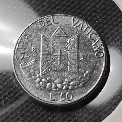 KK钱币收藏小铺  第390期  2月预留时间 周末发货 -  梵蒂冈50里拉