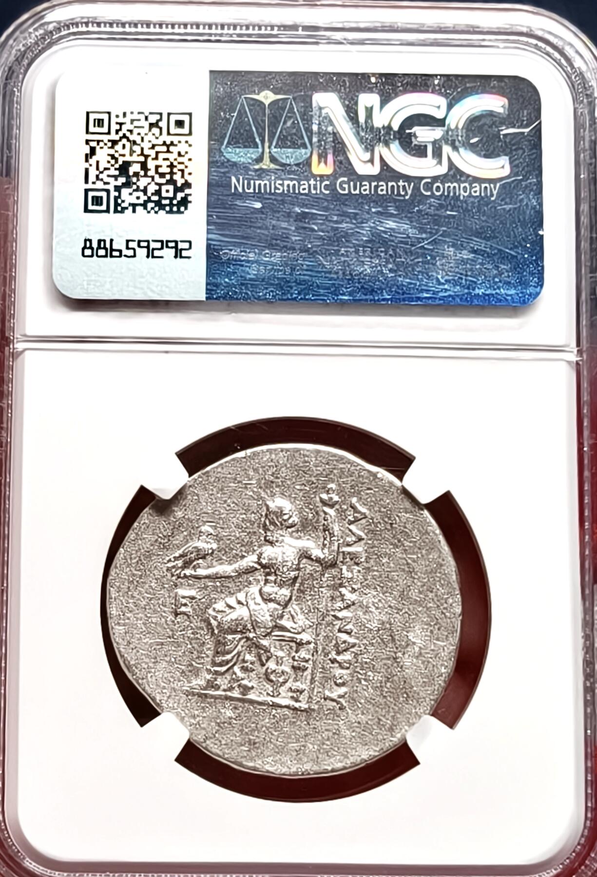 NGC评级古希腊亚历山大大力神四德银币