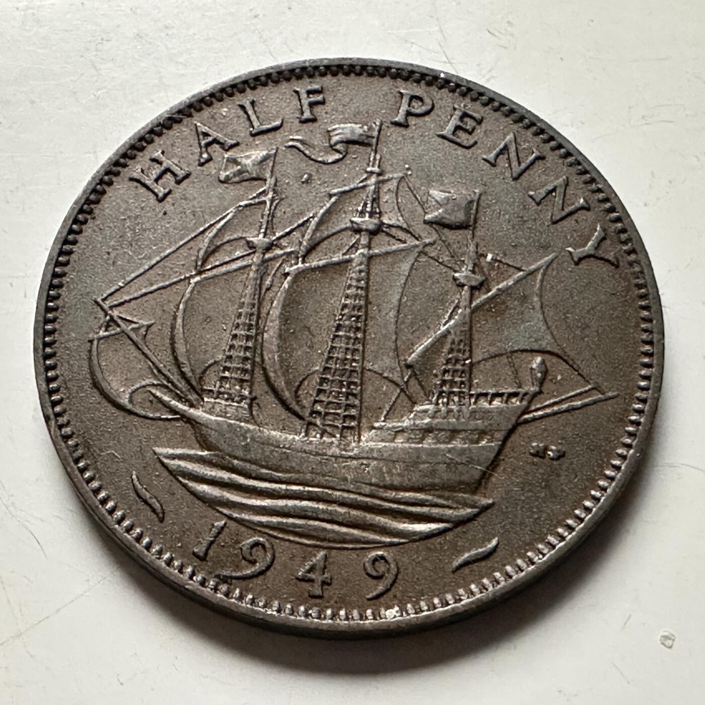 🌹外币初藏🌹🐯2026年第13场  每周二四六晚8️⃣点 接代拍 英国1949年1/2便士