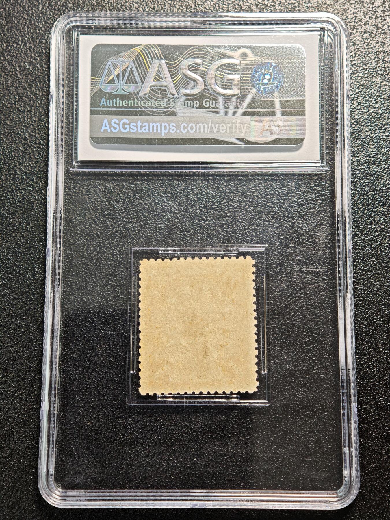 【德藏】世界币章拍卖第163期（拍品征集中~欢迎藏友联系） 1904年 中国大清伦敦版蟠龙加盖“欠资”1分邮票 ASG VF80 Mint OG