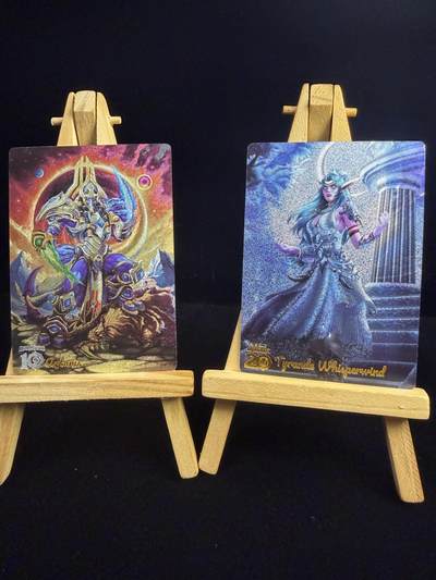 奇点专场 无佣金 不寄存 不收拍 助攻奇点  需要多宫大佬请私聊 部分卡牌设有底价（即使有底价也会比市场价便宜的多，懂的自然懂） 拒绝小号抬价 大家放心拍 所有拍品部分套有卡膜 部分卡牌多宫 自制卡牌 不包厂瑕 放大镜 品控 勿拍 流拍商品会循环 感谢大家支持 留个关注 不定时上新 谢谢 - 奇点卡牌 魔兽 一对