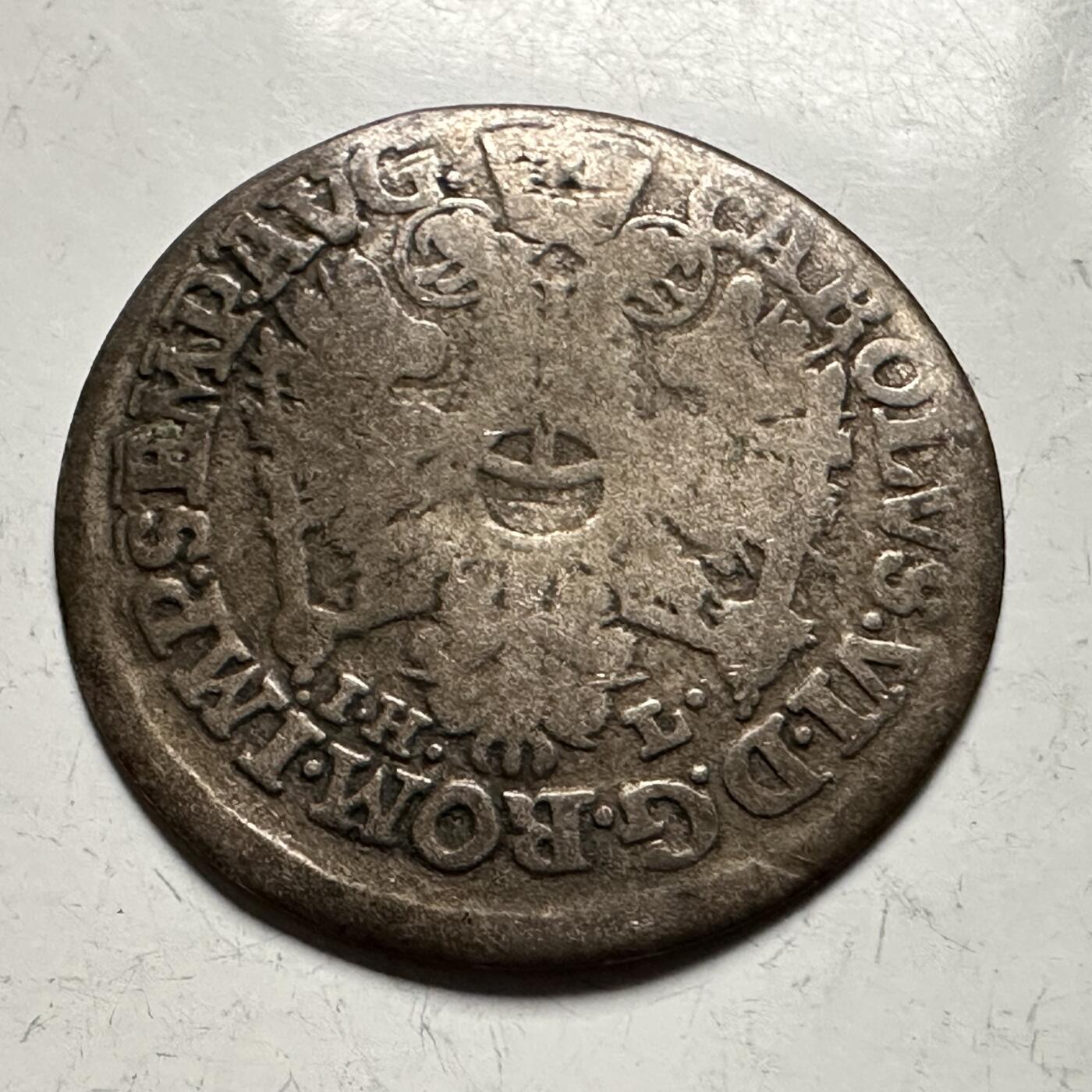 🌹外币初藏🌹🐯2026年第13场  每周二四六晚8️⃣点 接代拍 神罗时期德国汉堡自由市1727年2先令银币  约21毫米 1.5克