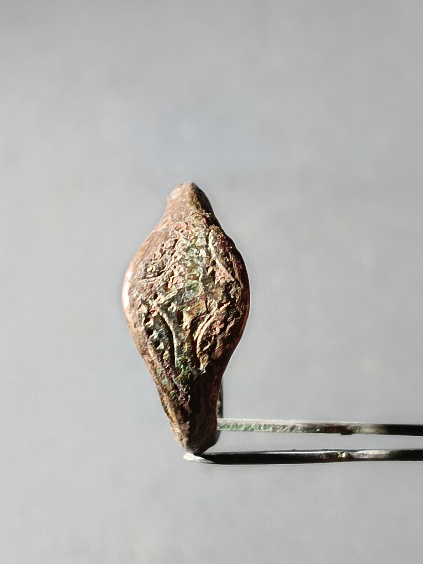 113期新疆红钱粟特钱币丝路钱币专场 老铜戒指