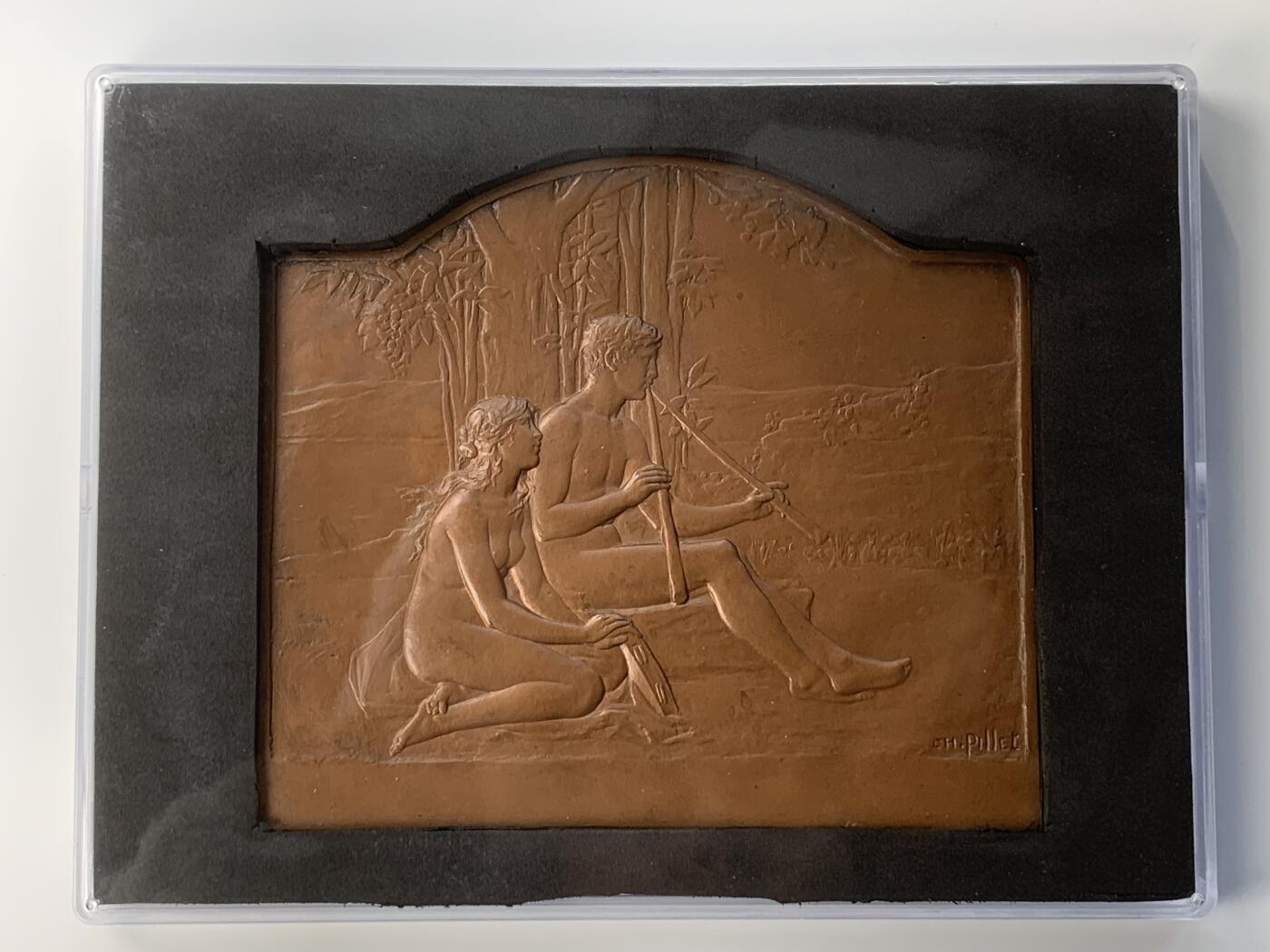 掌中浮雕-藏着的欧洲第051场 名家名作之《音乐》，  作者: 夏尔.皮列（ch.pillet）  规格: 177mm*155mm