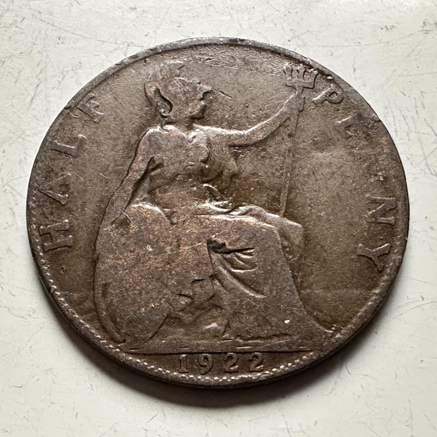 🌹外币初藏🌹🐯2026年第13场  每周二四六晚8️⃣点 接代拍 英国1922年1/2便士