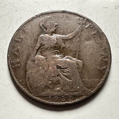 🌹外币初藏🌹🐯2026年第13场  每周二四六晚8️⃣点 接代拍 - 英国1922年1/2便士