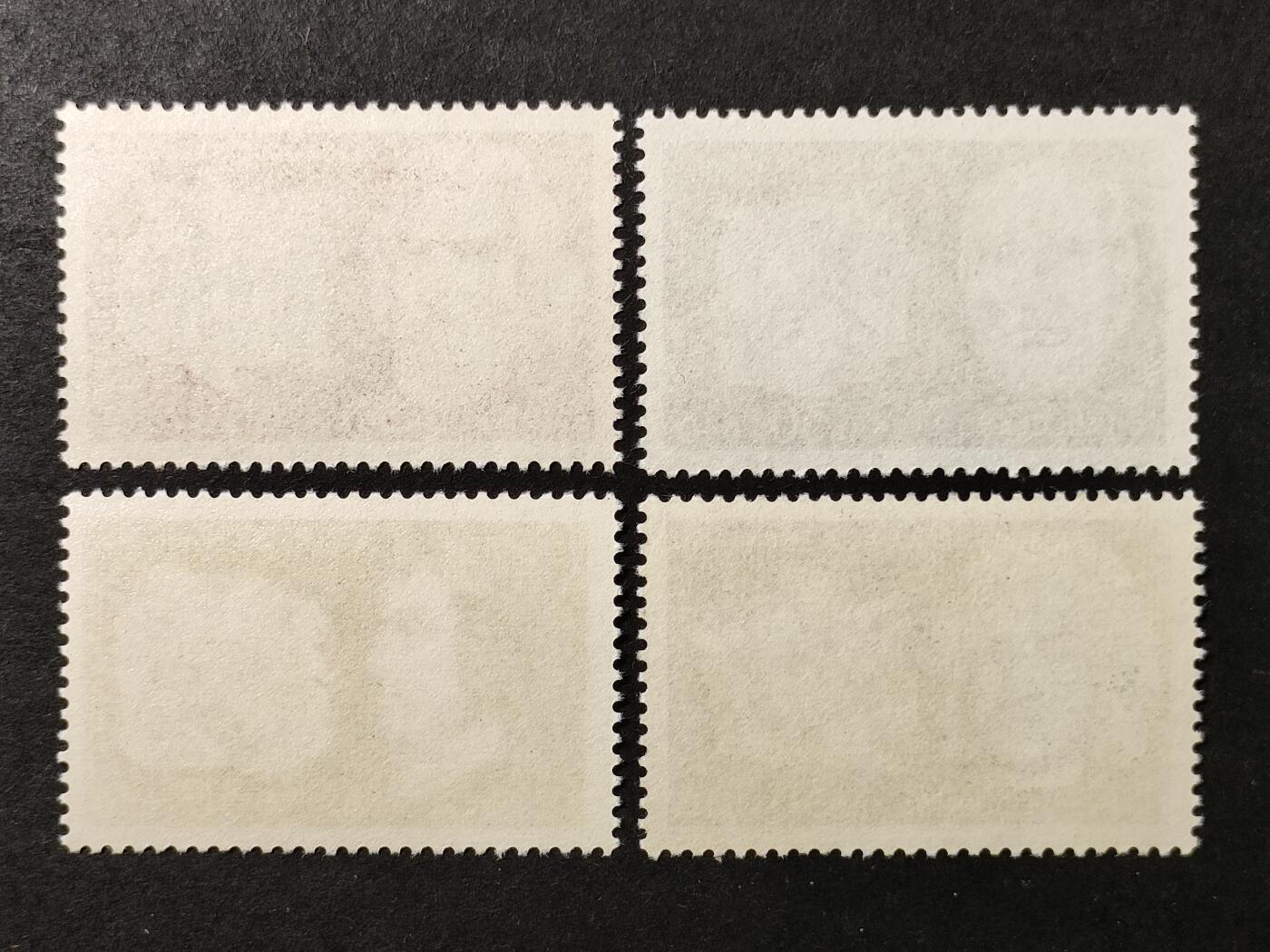 ↓君缘收藏725期☞钱币邮品↓无佣金、可寄存、满30元包邮  法国邮票，1968年杰出人物诗人 音乐家 将军邮票雕刻版2套4全