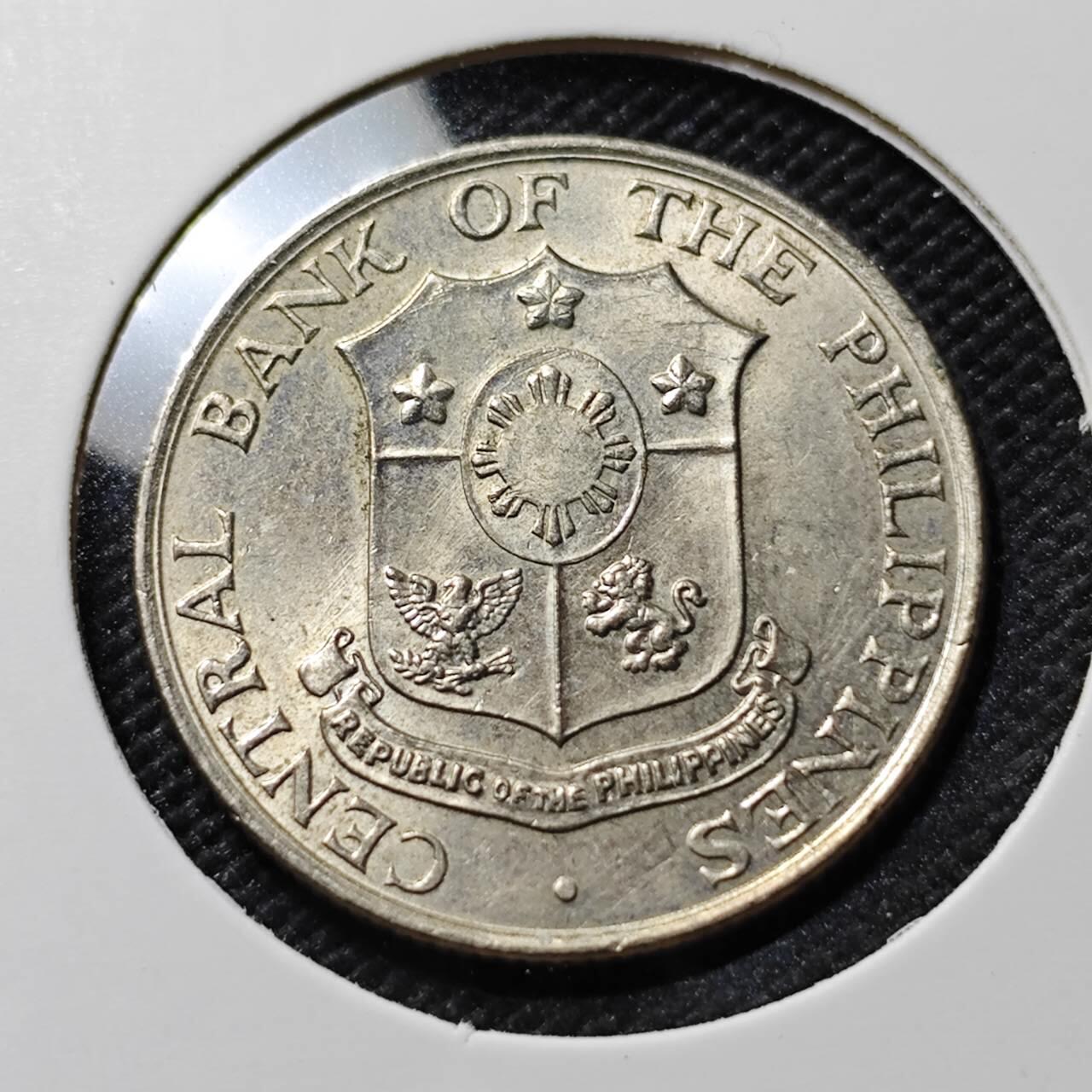 KK钱币收藏小铺  第390期  2月预留时间 周末发货  1964菲律宾打铁女神25分 好品