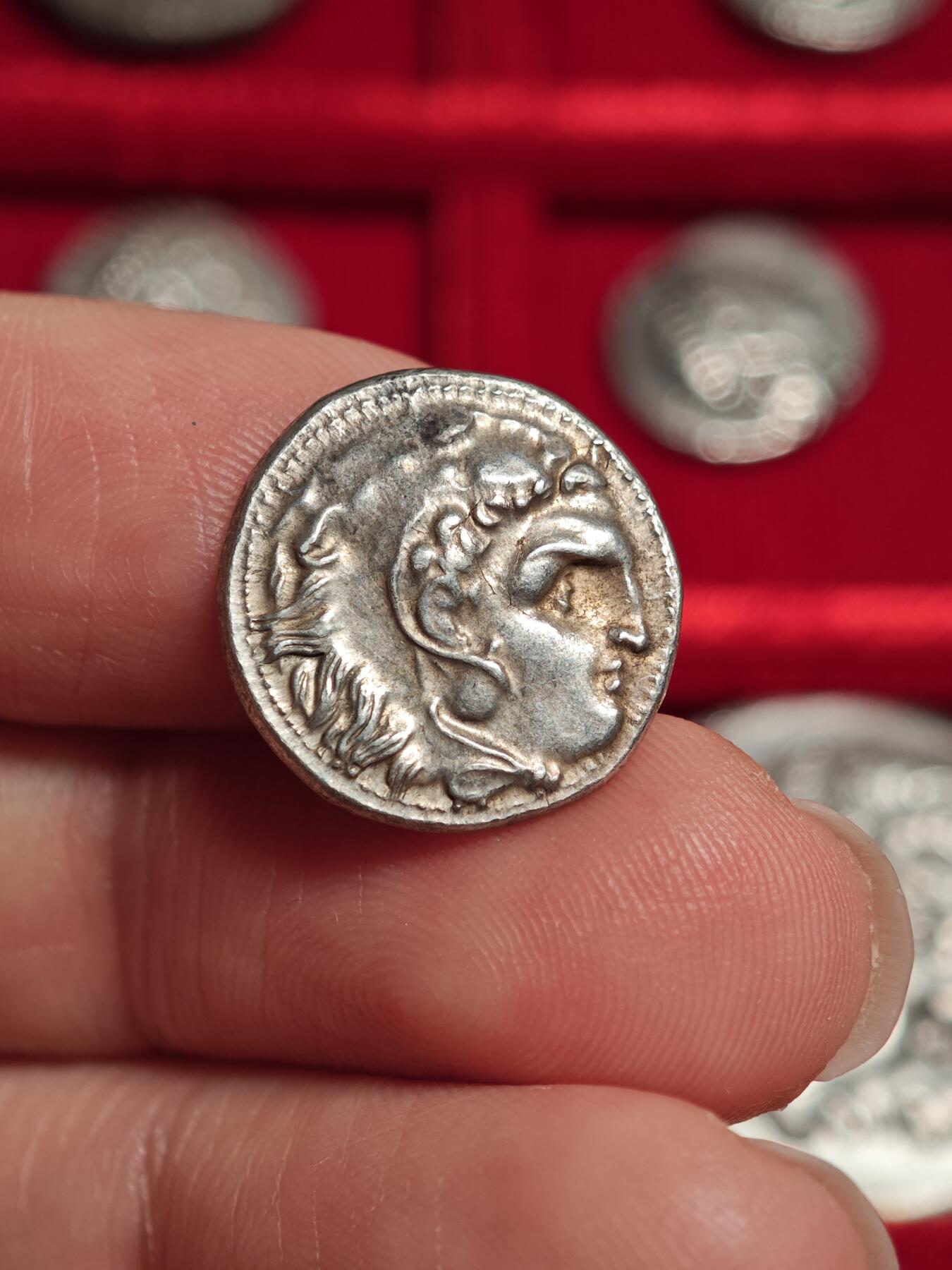 评级古希腊亚历山大大力神一德银币