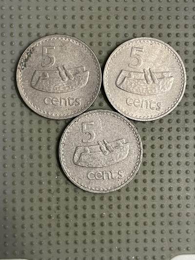 2026年第18场各国散币拍卖（总第168场） - 斐济5分3枚