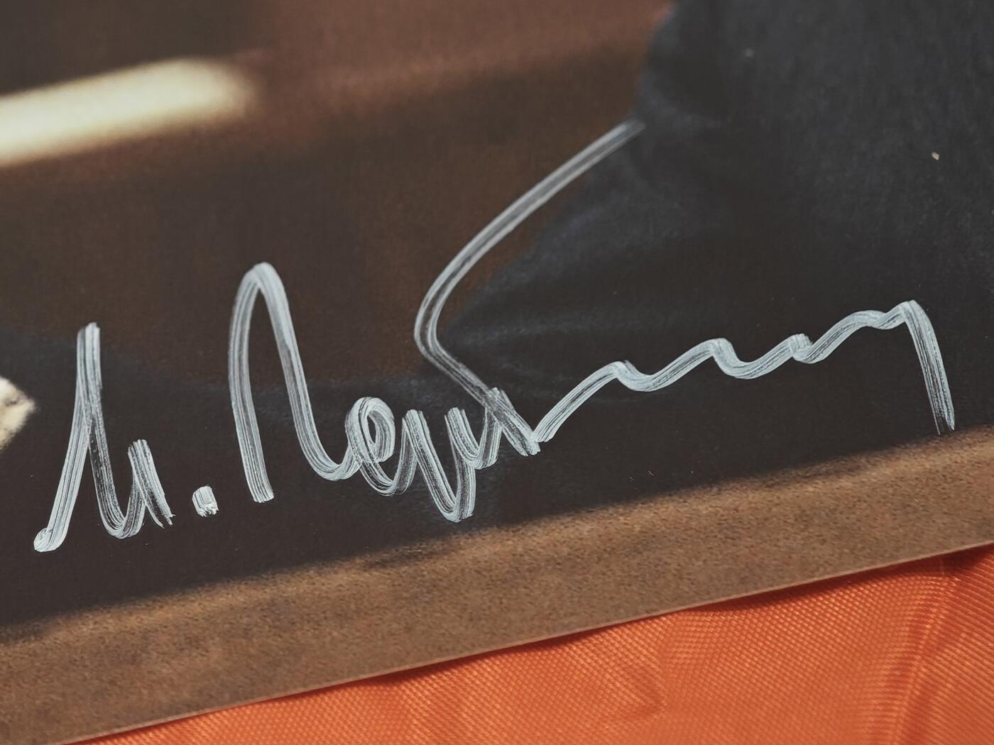 橙子收藏第二期 【苏联总统签名照】戈尔巴乔夫亲笔签名演讲肖像照