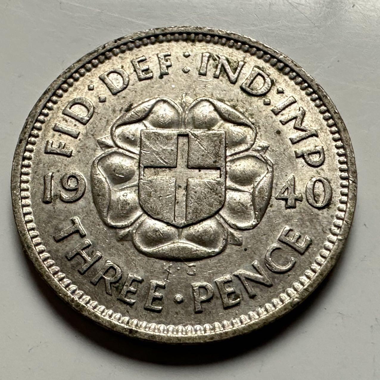 🌹外币初藏🌹🐯2026年第13场  每周二四六晚8️⃣点 接代拍 英国1940年三便士银币