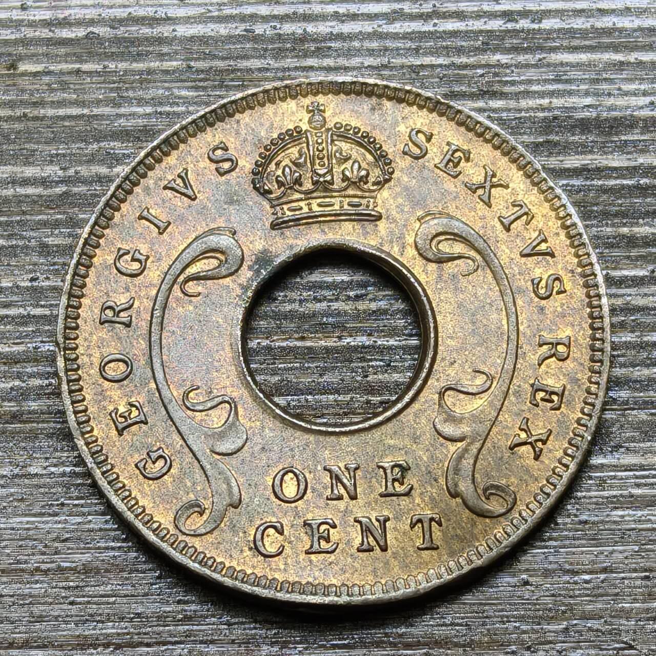 【铜匠收藏】★第141★散币专场 不寄存，30包邮。不满30元，支付5元运费。《接受代拍 代送NGC评级》 48【无寄存】英属东非 1949年 1分铜币