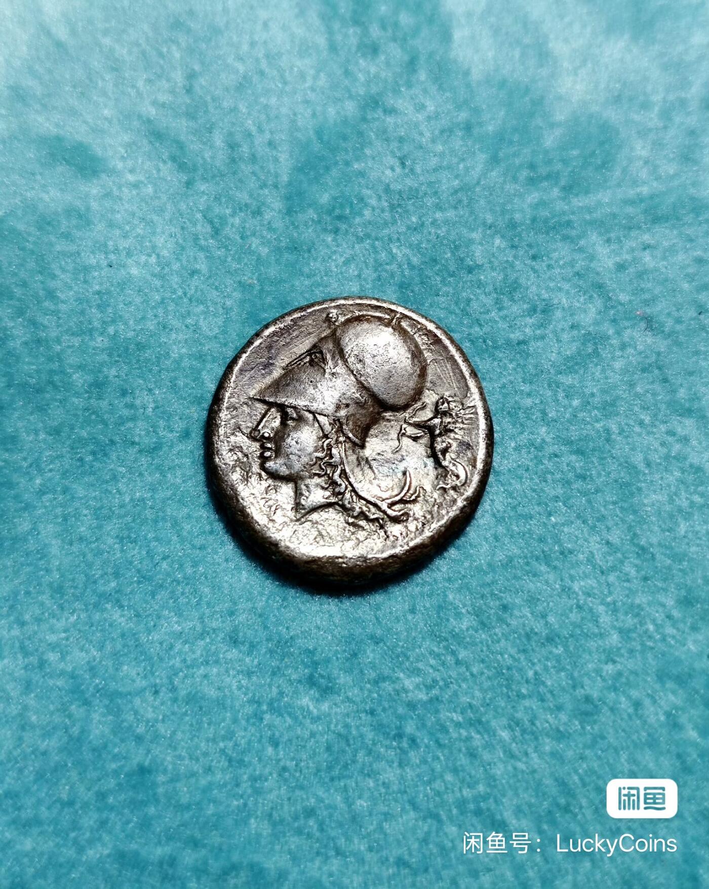 评级古希腊雅典娜和飞马银币-水瓶座守护神