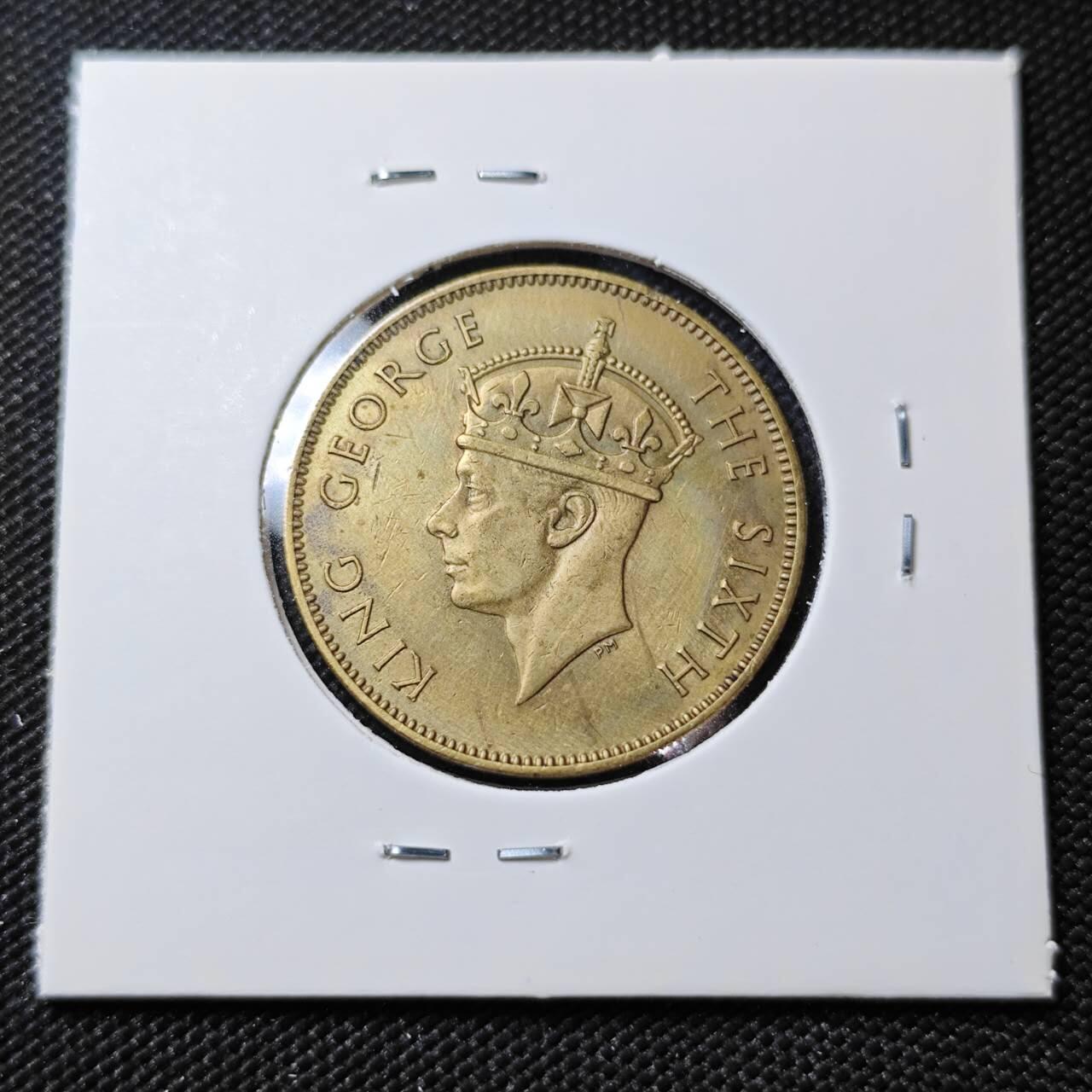 KK钱币收藏小铺  第390期  2月预留时间 周末发货 1952英属牙买加一便士铜币 乔六 