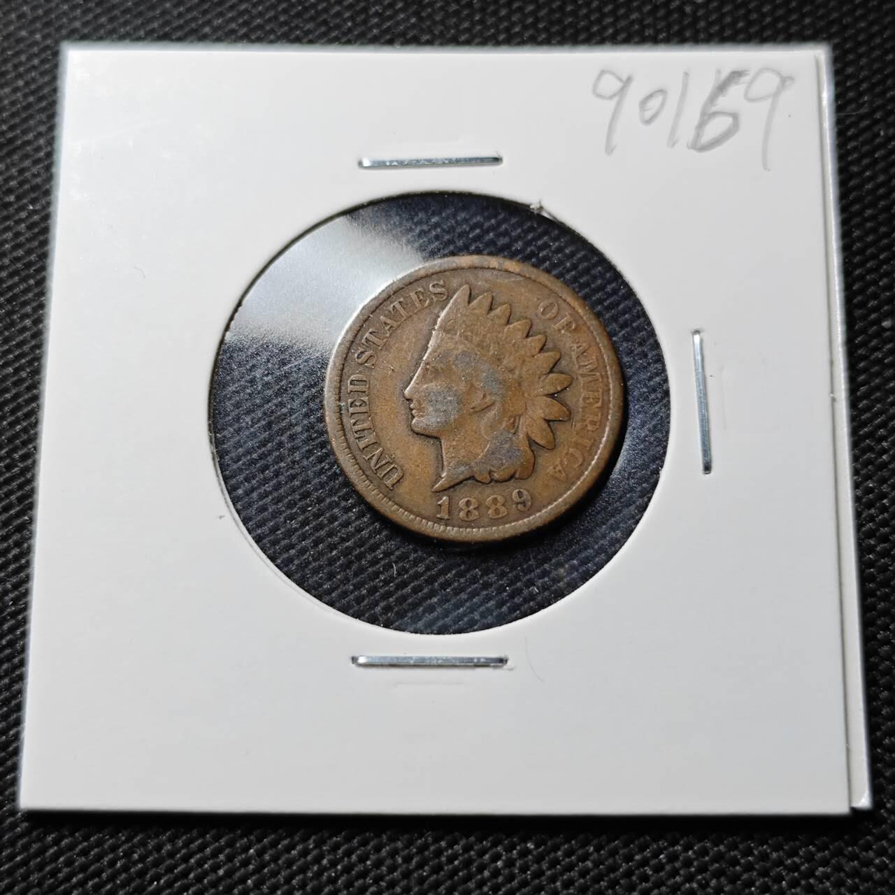 KK钱币收藏小铺  第390期  2月预留时间 周末发货  1889美国1分