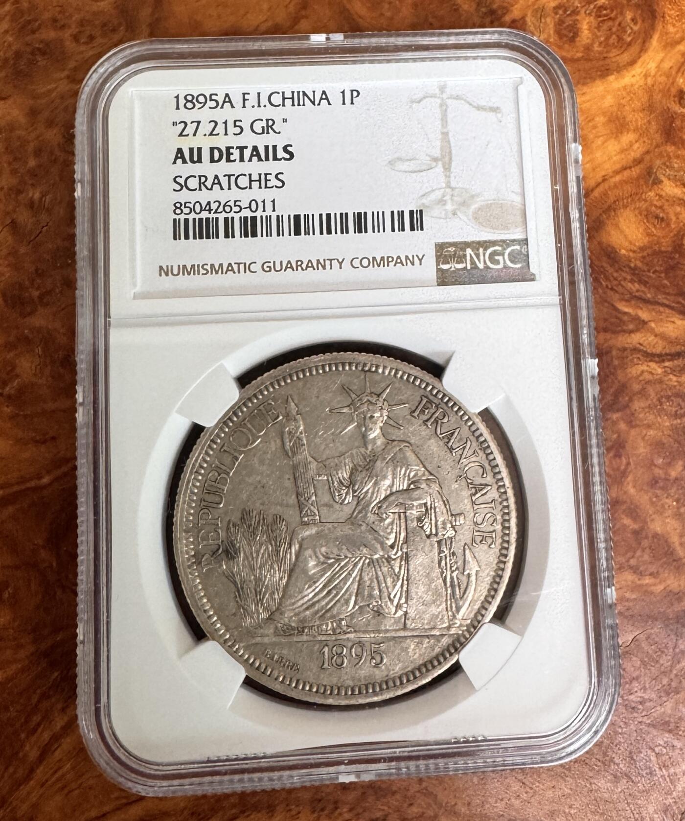 得物收藏 Chase Auction 第35期 - - 外钞、银元、民国钞和人民币混合场！持续更新中！ 1895年大坐洋，NGC AU！