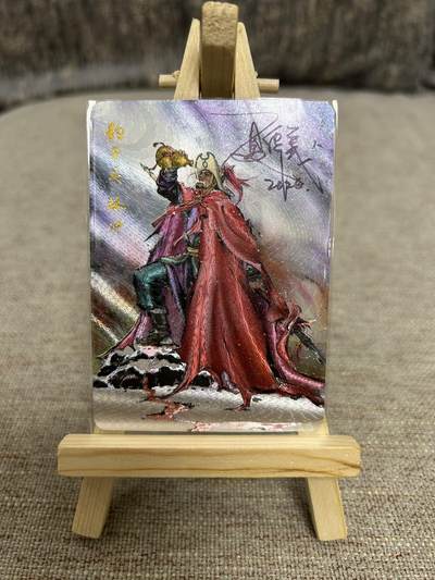 喜灰玩卡拍卖第四期，接代拍，免佣金帮卡友们拍卖，欢迎送拍，释放现金流，让自己有资金可以购买更多喜欢的卡牌，让别的卡友能淘到更多心仪的卡牌 - 港漫水浒 夏威義老师亲签 粗闪林冲