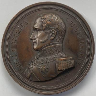 掌中浮雕-藏着的欧洲第051场 - 1856年比利时利奥波德一世铜章，59mm