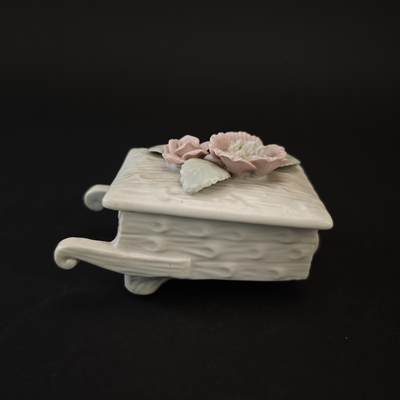 上海都达杂项专场十四（全场包邮】 - 民国 西洋粉彩堆瓷雕花盖盒1-527