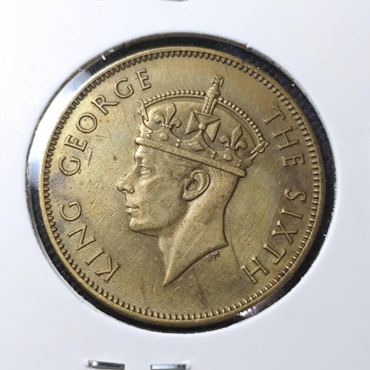 KK钱币收藏小铺  第390期  2月预留时间 周末发货 1952英属牙买加一便士铜币 乔六 