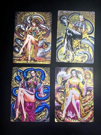 奇点专场 无佣金 不寄存 不收拍 助攻奇点  需要多宫大佬请私聊 部分卡牌设有底价（即使有底价也会比市场价便宜的多，懂的自然懂） 拒绝小号抬价 大家放心拍 所有拍品部分套有卡膜 部分卡牌多宫 自制卡牌 不包厂瑕 放大镜 品控 勿拍 流拍商品会循环 感谢大家支持 留个关注 不定时上新 谢谢 - 奇点卡牌 海贼小套 4张粗闪