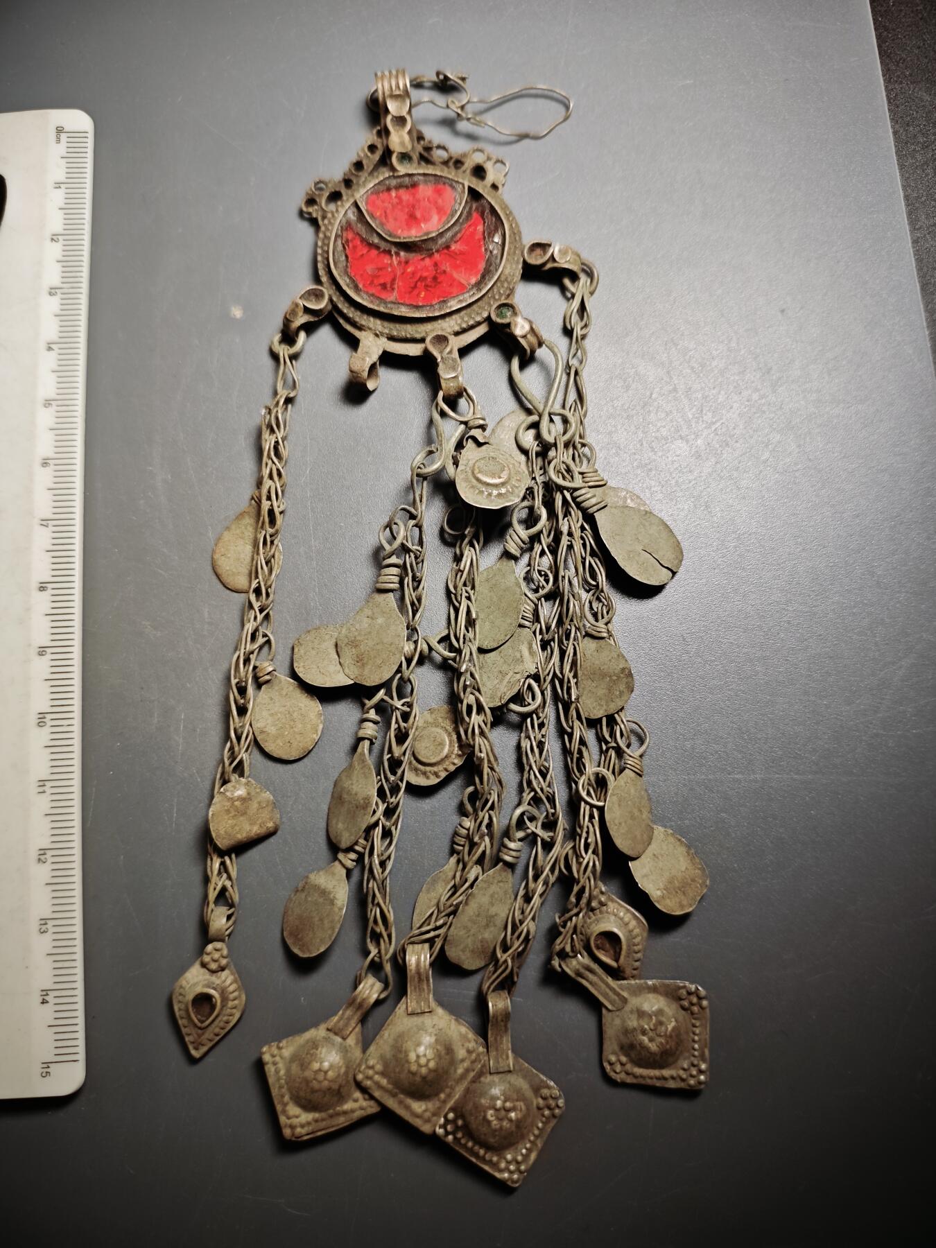 113期新疆红钱粟特钱币丝路钱币专场 巴基斯坦低银饰品，41.2克