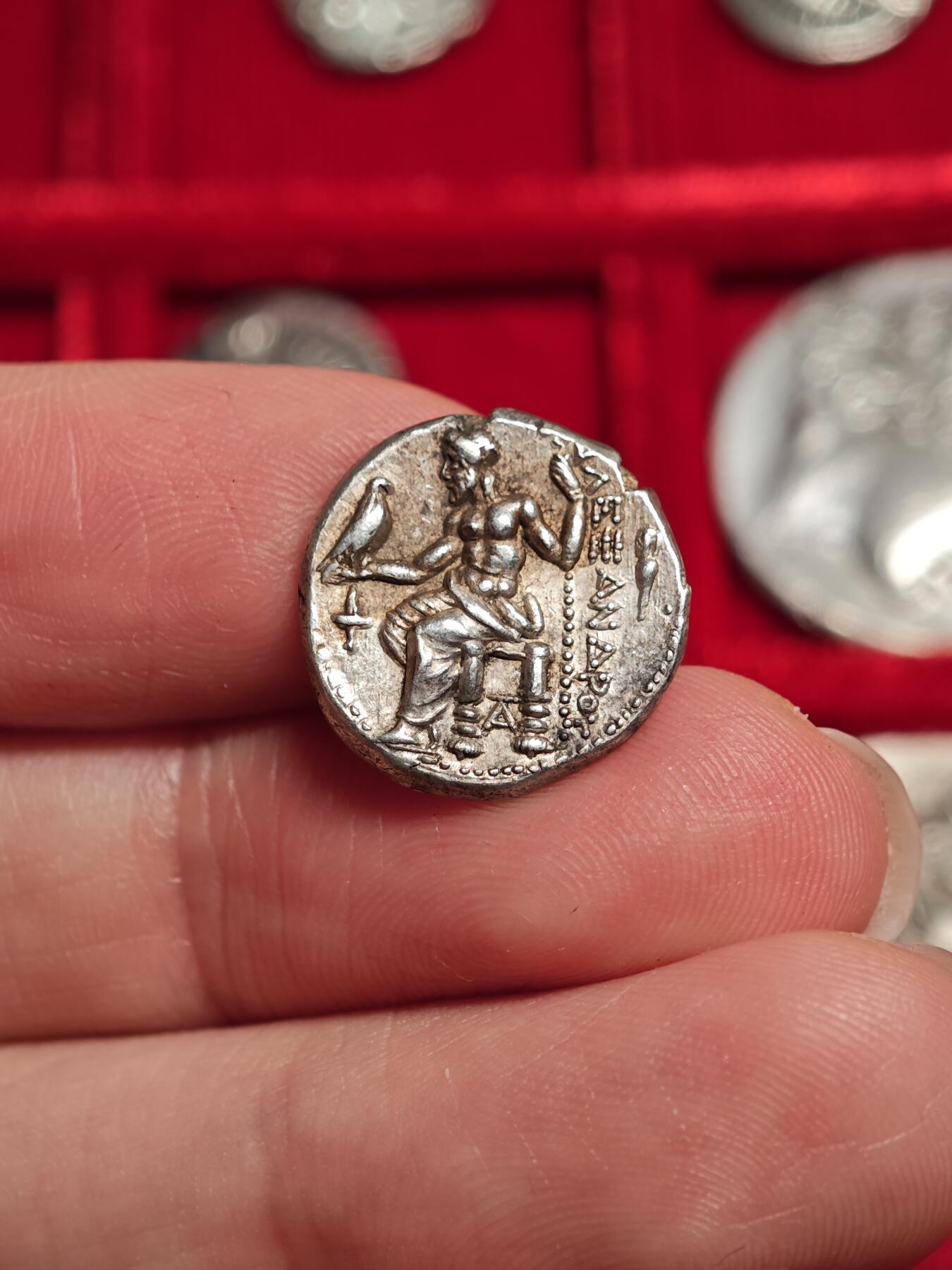 评级古希腊亚历山大大力神一德银币