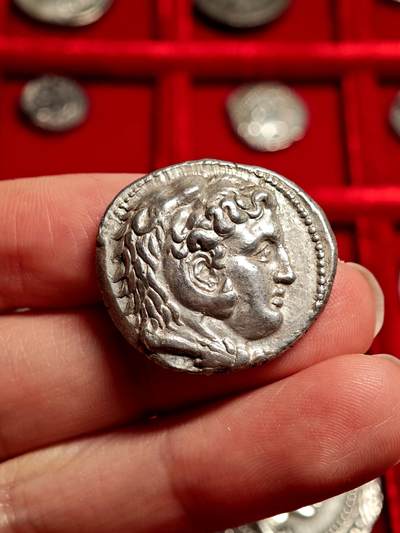 评级古希腊亚历山大大力神四德银币 - 评级古希腊亚历山大大力神四德银币