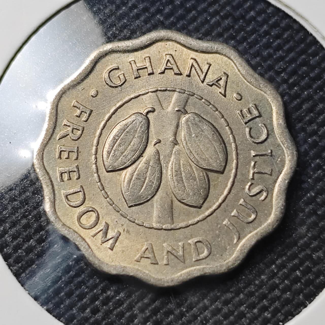 KK钱币收藏小铺  第390期  2月预留时间 周末发货  1967加纳2.5比塞塔