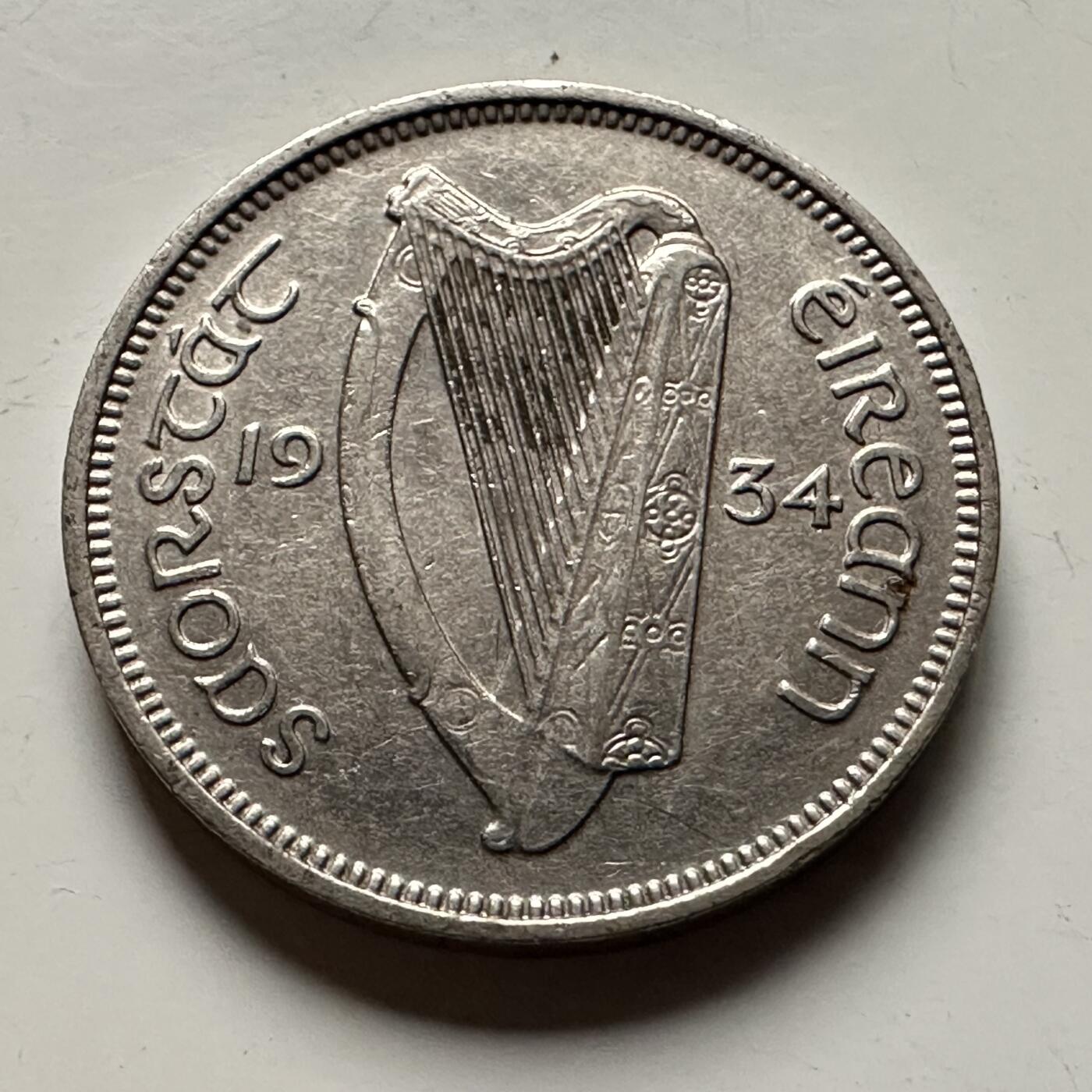 🌹外币初藏🌹🐯2026年第13场  每周二四六晚8️⃣点 接代拍 爱尔兰1934年6便士