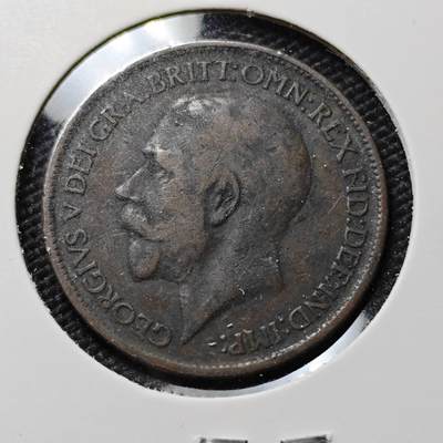 KK钱币收藏小铺  第390期  2月预留时间 周末发货 -  1918英国半便士铜币