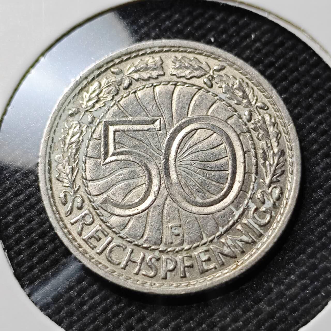 KK钱币收藏小铺  第390期  2月预留时间 周末发货  1928德国50芬尼