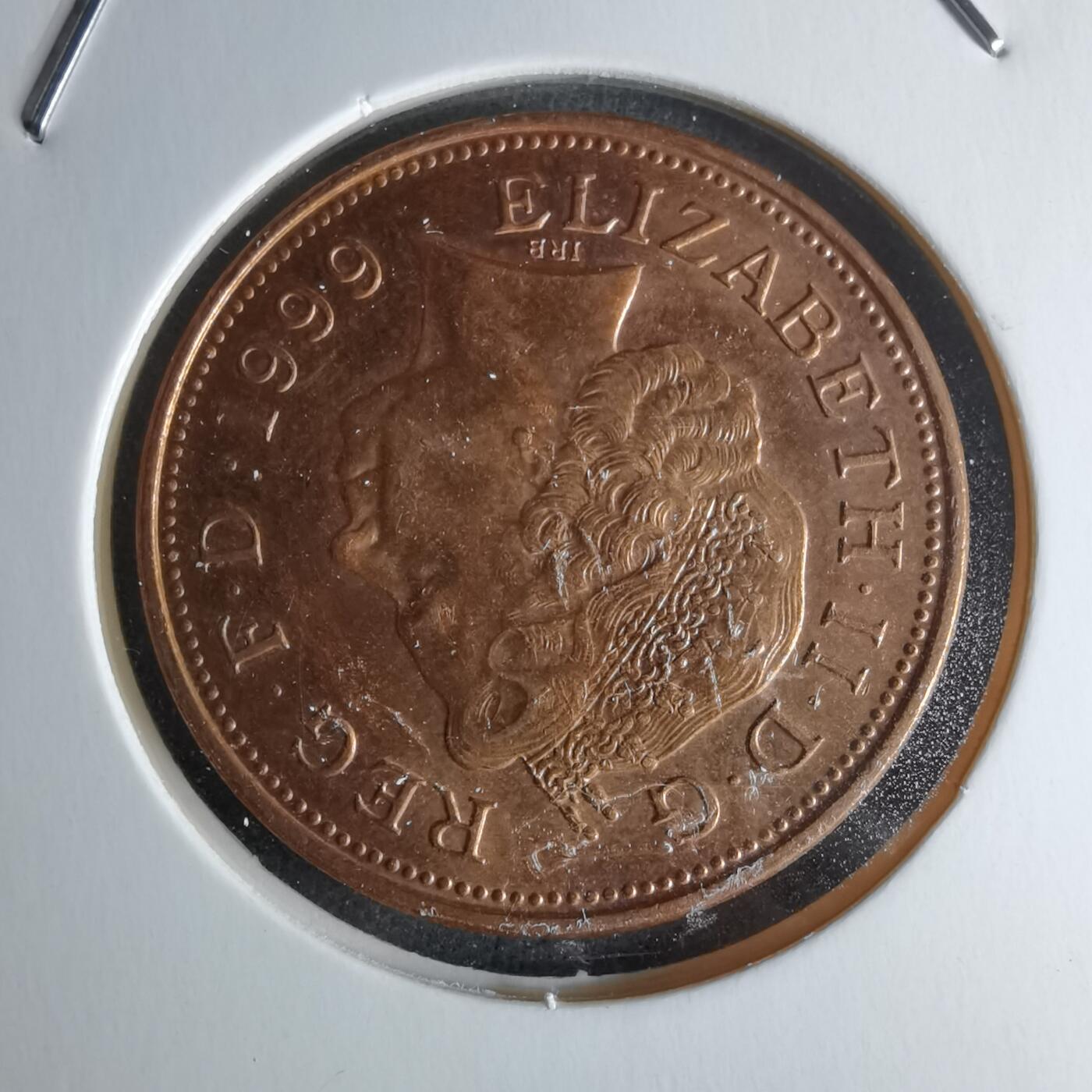 沼泽如烟--第979场 英国1999年2便士