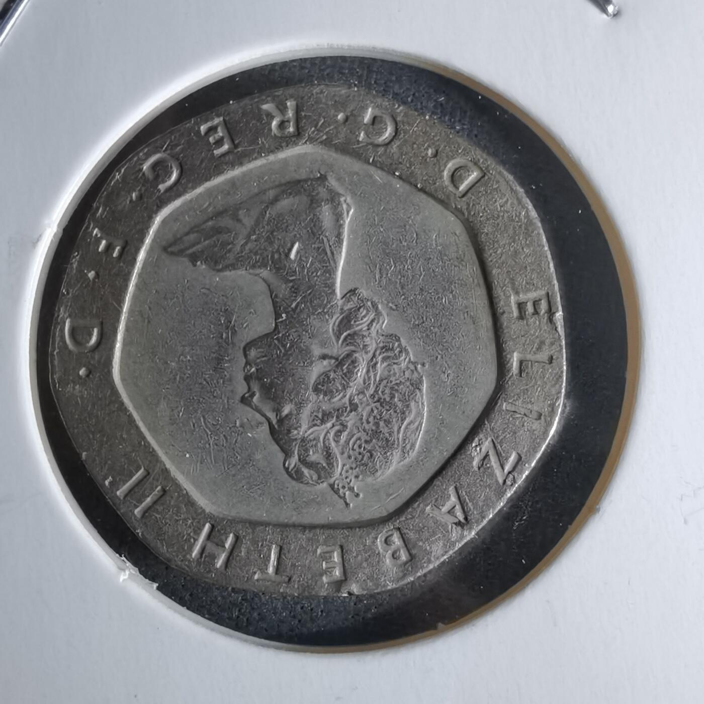 沼泽如烟--第979场 英国1984年20便士