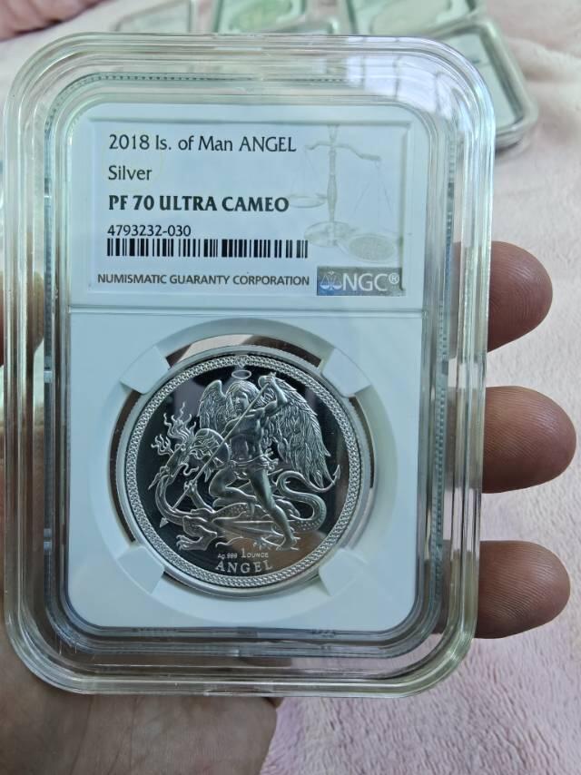 英国1盎司纯银天使银币，3131g