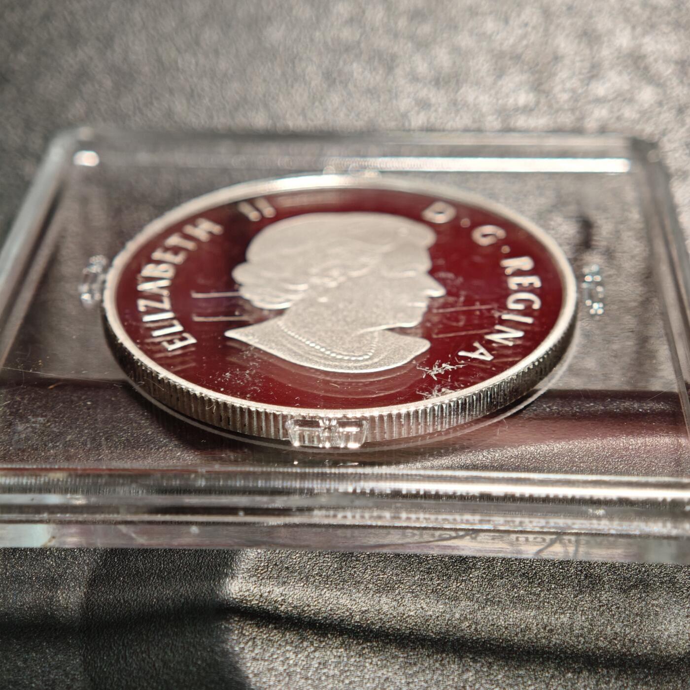 【德藏】世界币章拍卖第163期（拍品征集中~欢迎藏友联系） 2015年 加拿大女足世界杯系列-欢迎全世界精制纪念银币 999银 原盒 带证书 直径约：34mm；重约：1/2盎司