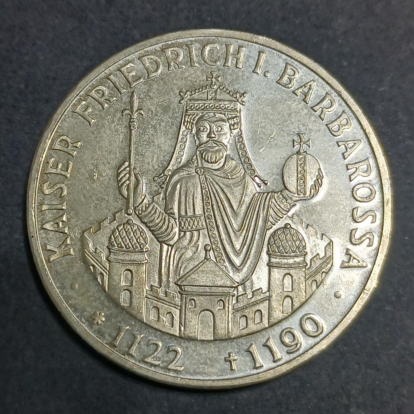 【游宝拍卖】乙巳蛇年第115期 蛇年收官场 德国1990年10马克银币 15克 带包装+证书