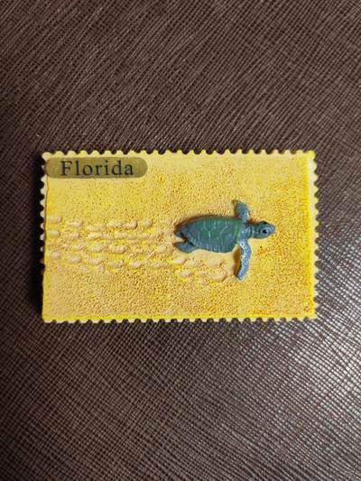 阳大大卡牌拍卖第96期（持续收拍品，周五晚上九点截拍，进群福利早知道） - 佛罗里达 海龟沙滩 树脂冰箱贴