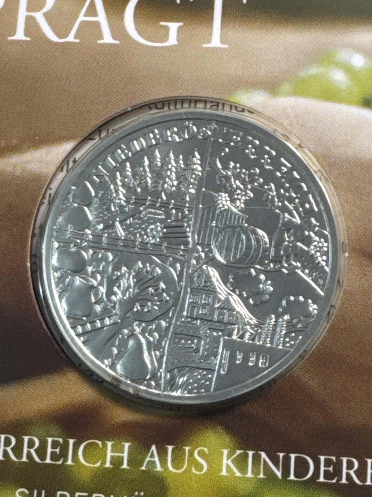 ❤️【币观天下】❤️ 第341期钱币拍卖- 2026.1.30周五晚上6点半场-长期征集拍品 春节前最后一场本场不能存放 节后恢复拍卖 奥地利联邦省系列银币 原厂封装卡册(面值10欧，重量17.3克)2013年下奥地利州