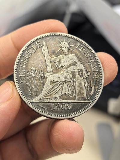 博洋堂世界钱币拍卖第159期（全场包邮） - 法属印支1909A坐洋 老味道
