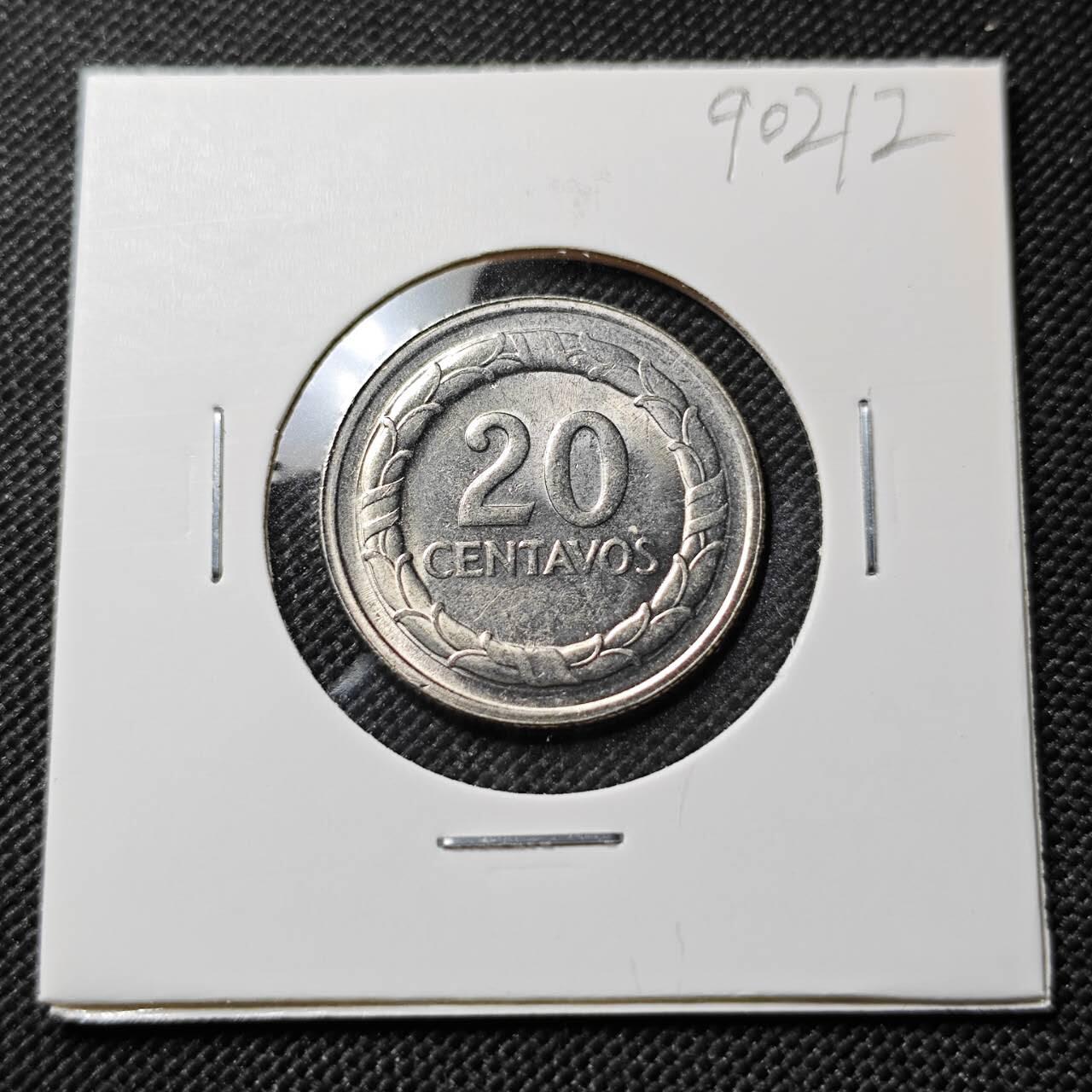 KK钱币收藏小铺  第390期  2月预留时间 周末发货  1967哥伦比亚20分