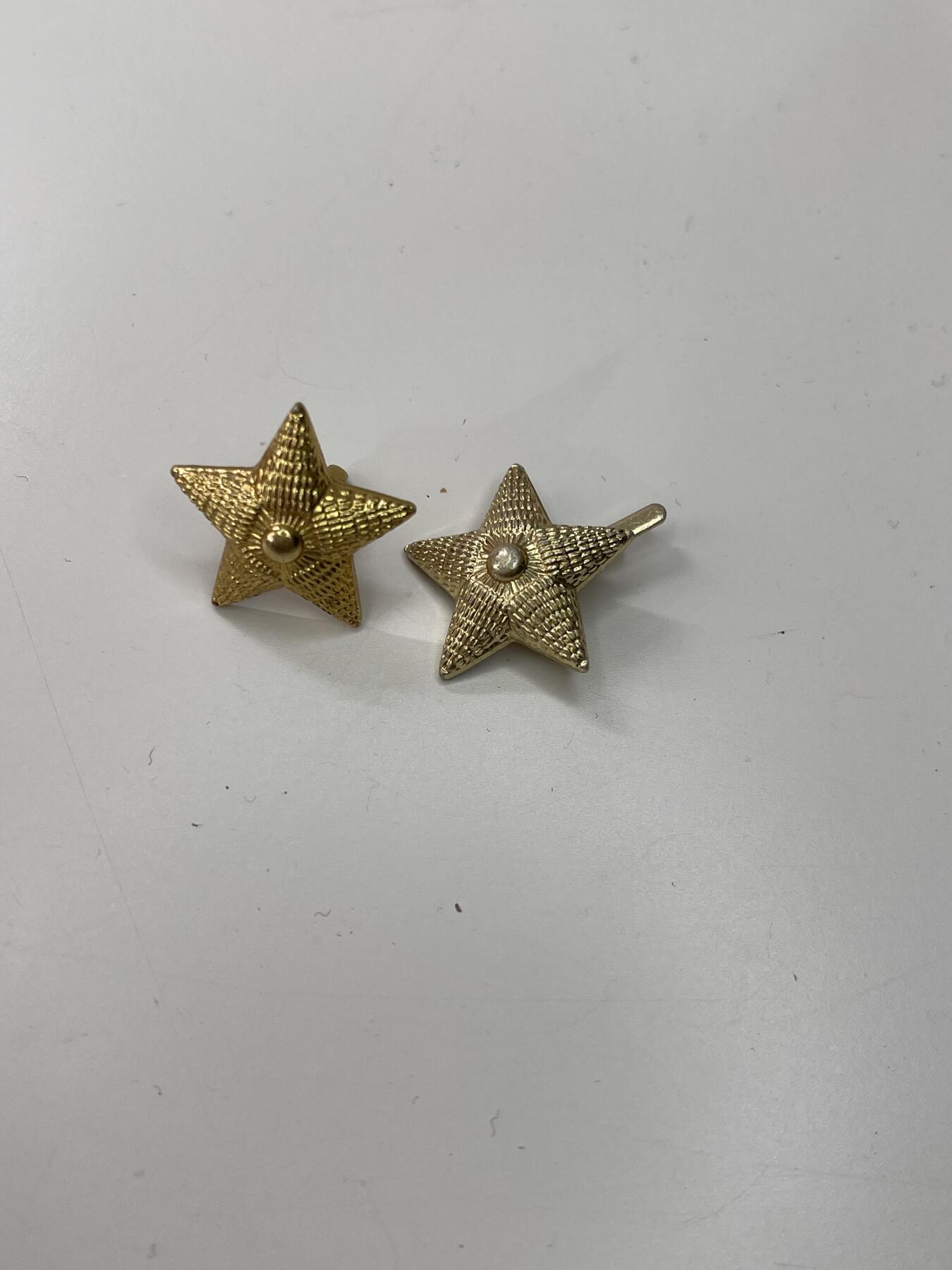 新时代收藏徽章红藏拍卖(第三十场)  徽章纸品证书杂项 两颗领章星星