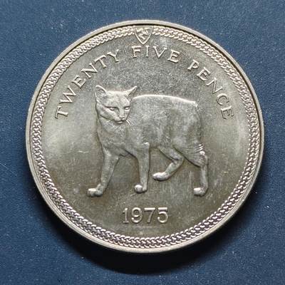 【全场包邮】纯粹捡漏拍498场-持续更新中 - 马恩岛1975年1克朗曼克斯猫克朗型纪念币