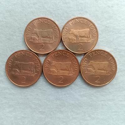 君烨收藏 0元起拍 散币场 每天一场 可留存 第22场 周日发货 - 27根西2便士硬币5个