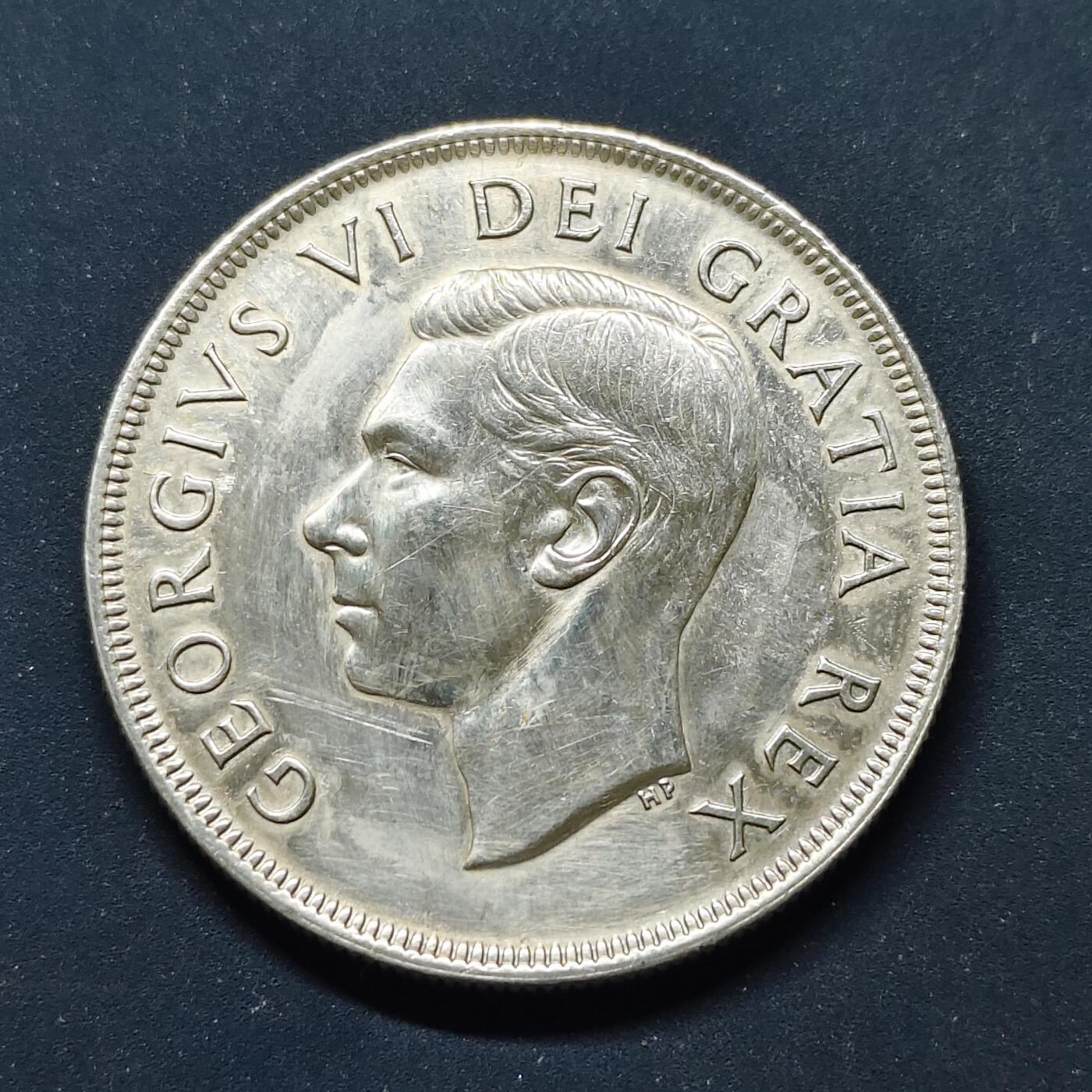 【全场包邮】纯粹捡漏拍499场-持续更新中 加拿大1949年1元纽芬兰加入联邦纪念银币【36毫米23.33克80%，纯银价约522元（按28元银价估算）】