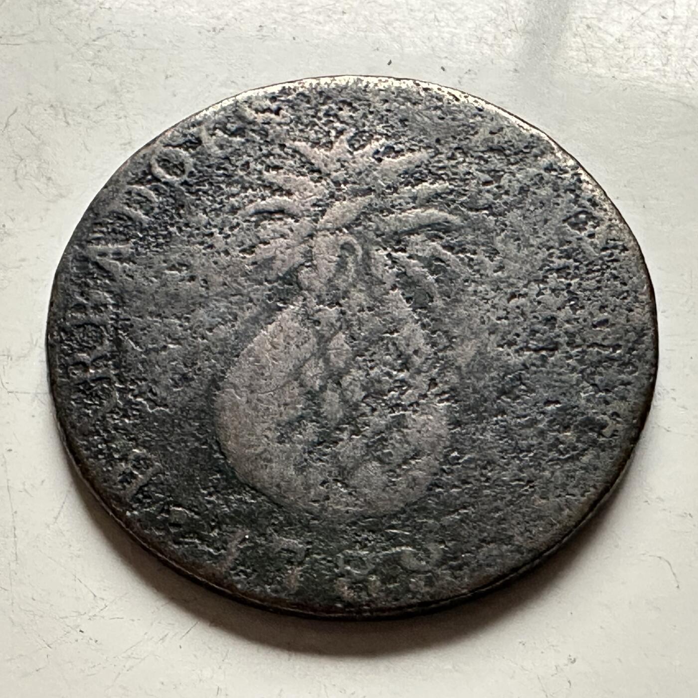 🌹外币初藏🌹🐯2026年第13场  每周二四六晚8️⃣点 接代拍 巴巴多斯1788年菠萝一便士