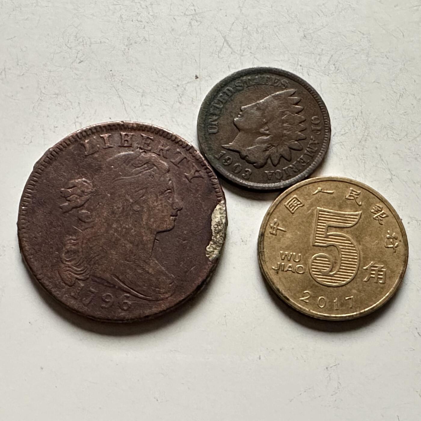 🌹外币初藏🌹🐯2026年第13场  每周二四六晚8️⃣点 接代拍 美国1796年一美分 稀少品种