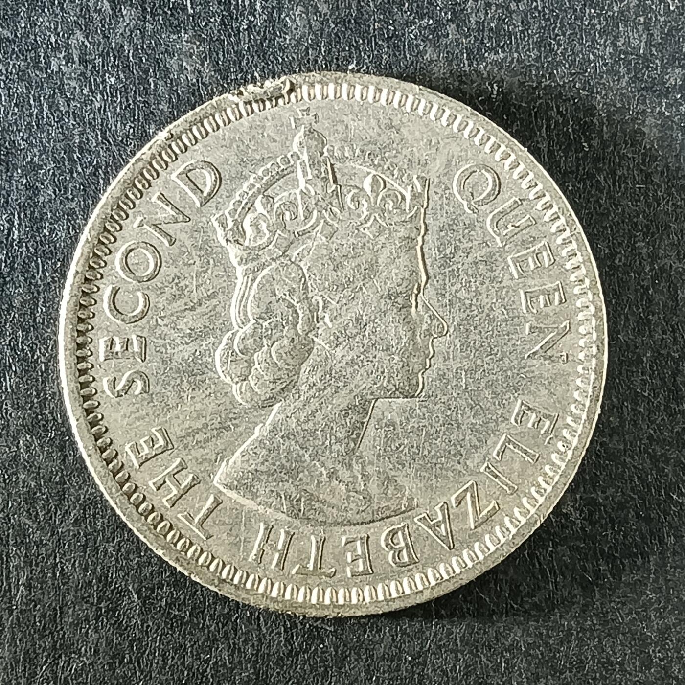 逸泉钱币2026第十四场世界各国散币纪念币A1214-1613 1266 英属加勒比海25分黄铜硬币